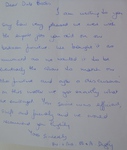 Satisfaction letter