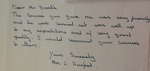 Satisfaction letter