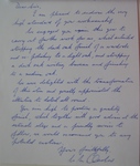 Satisfaction letter