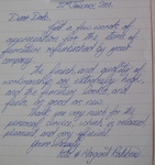 Satisfaction letter