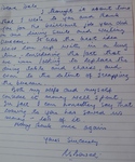 Satisfaction letter