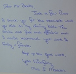 Satisfaction letter
