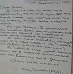 Satisfaction letter