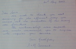 Satisfaction letter