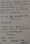 Satisfaction letter