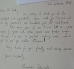 Satisfaction letter
