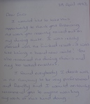 Satisfaction letter