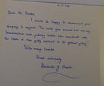 Satisfaction letter
