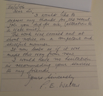 Satisfaction letter