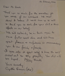 Satisfaction letter