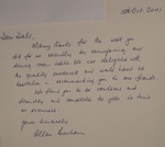 Satisfaction letter