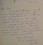 Satisfaction letter