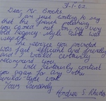Satisfaction letter