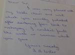 Satisfaction letter