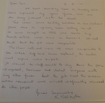 Satisfaction letter