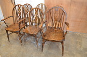 Set Of six wheelback chairs