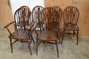 Set of six chairs French Polished