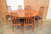 Teak table and chairs 