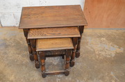 oak nest of tables 