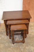 oak nest of tables 