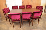 Mahogany table and chairs